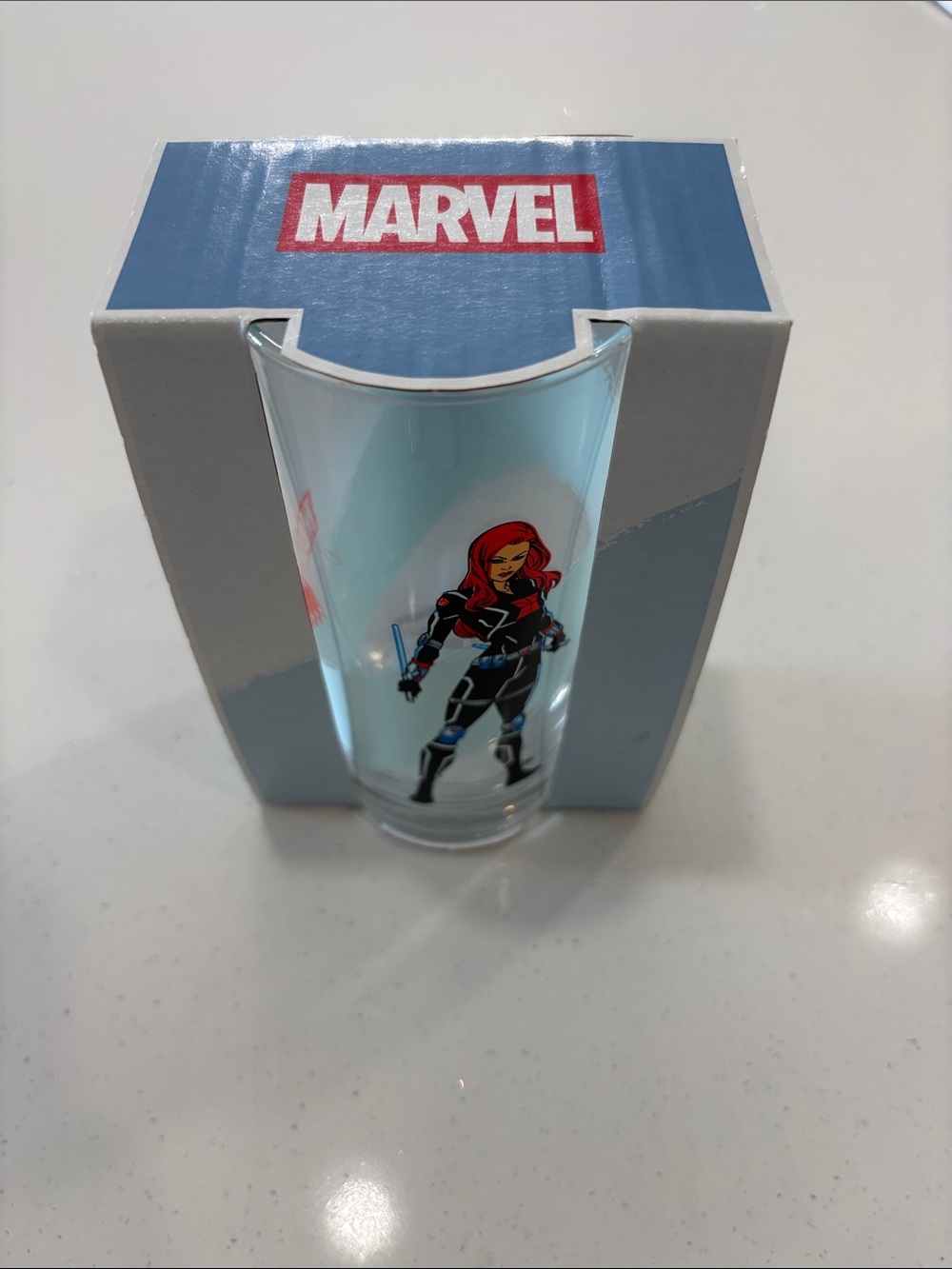 New in Box Marvel 10oz Drinking Glass
